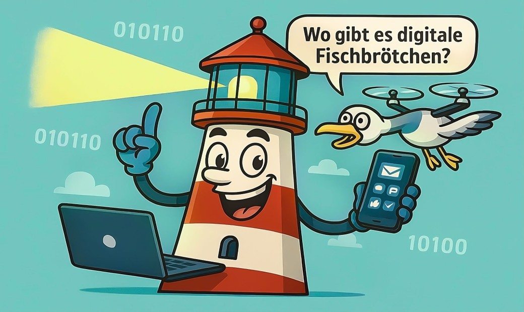 Illustration: Wo gibt es digitale Fischbrötchen?